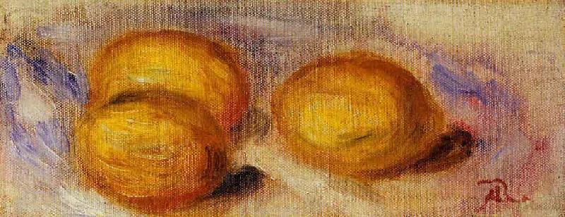 Pierre-Auguste Renoir Three Lemons Norge oil painting art